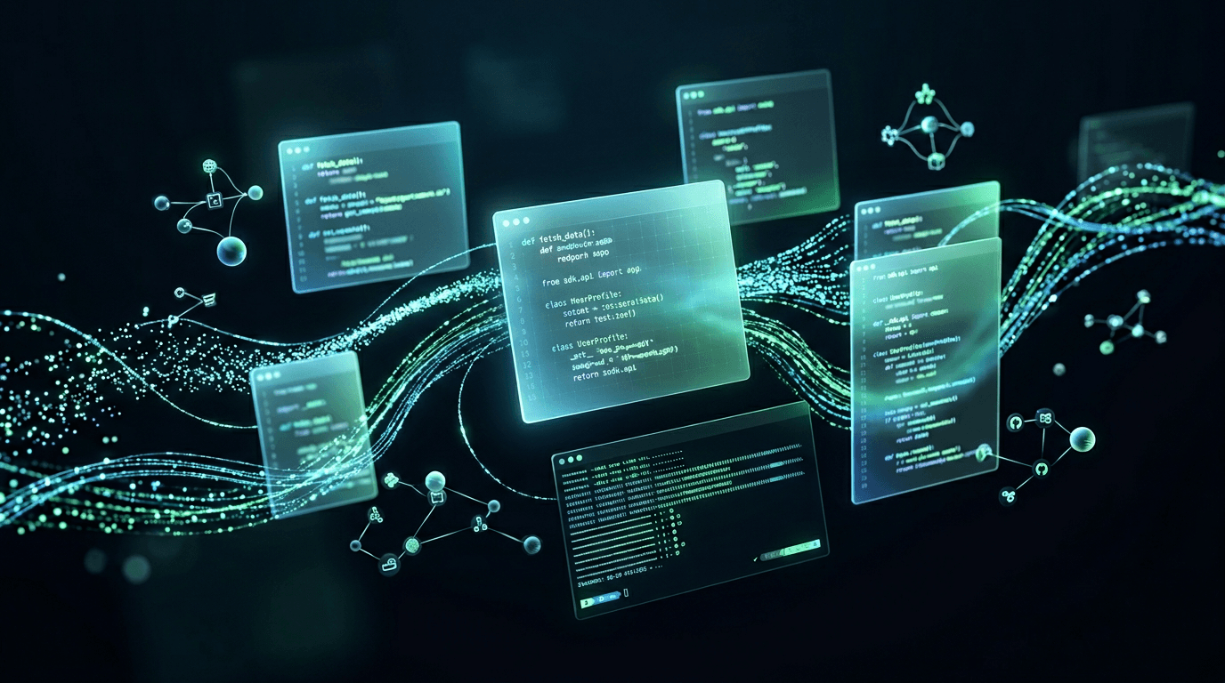 Python SDK architecture showing the client, models, and transport layers